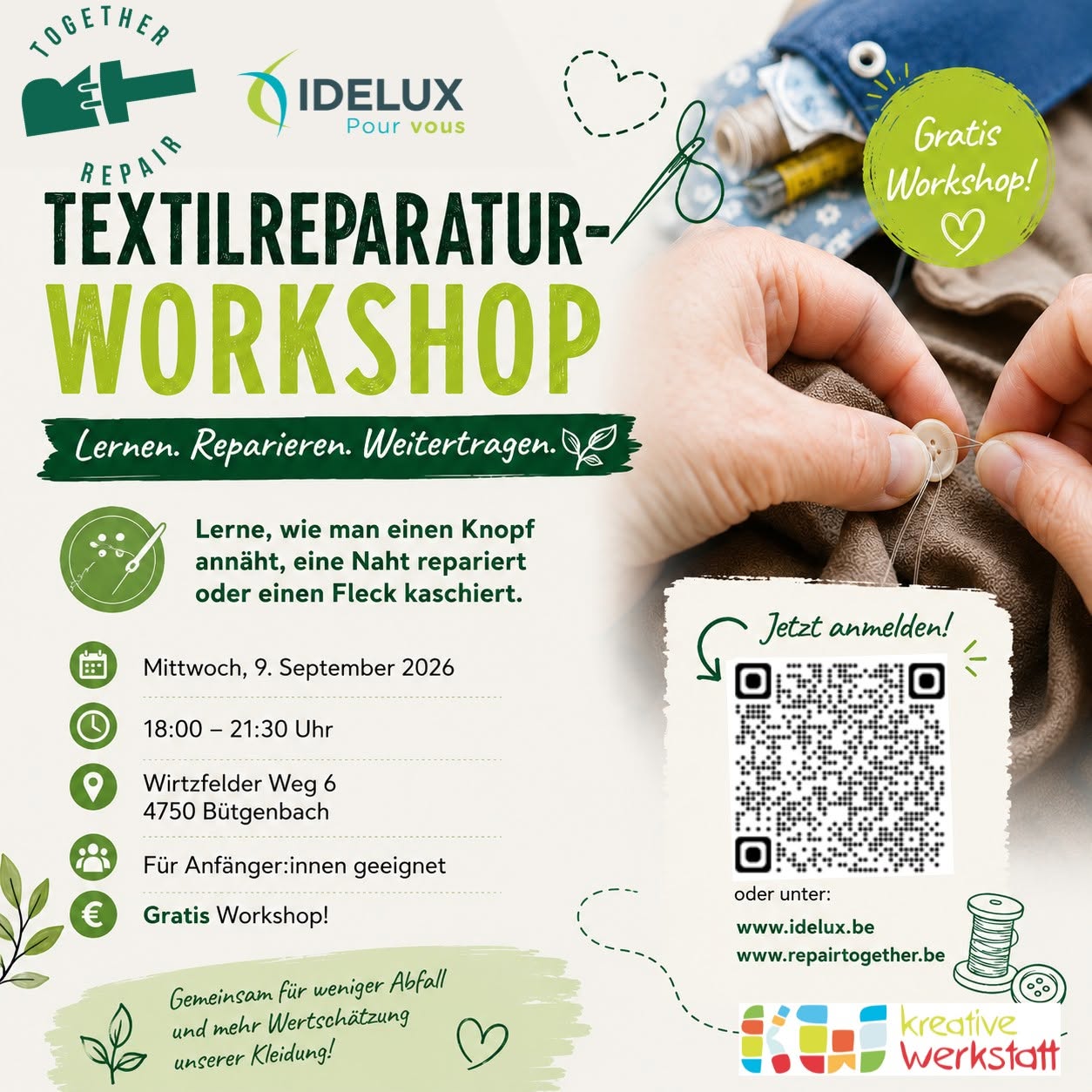 Textilreperatur Workshop